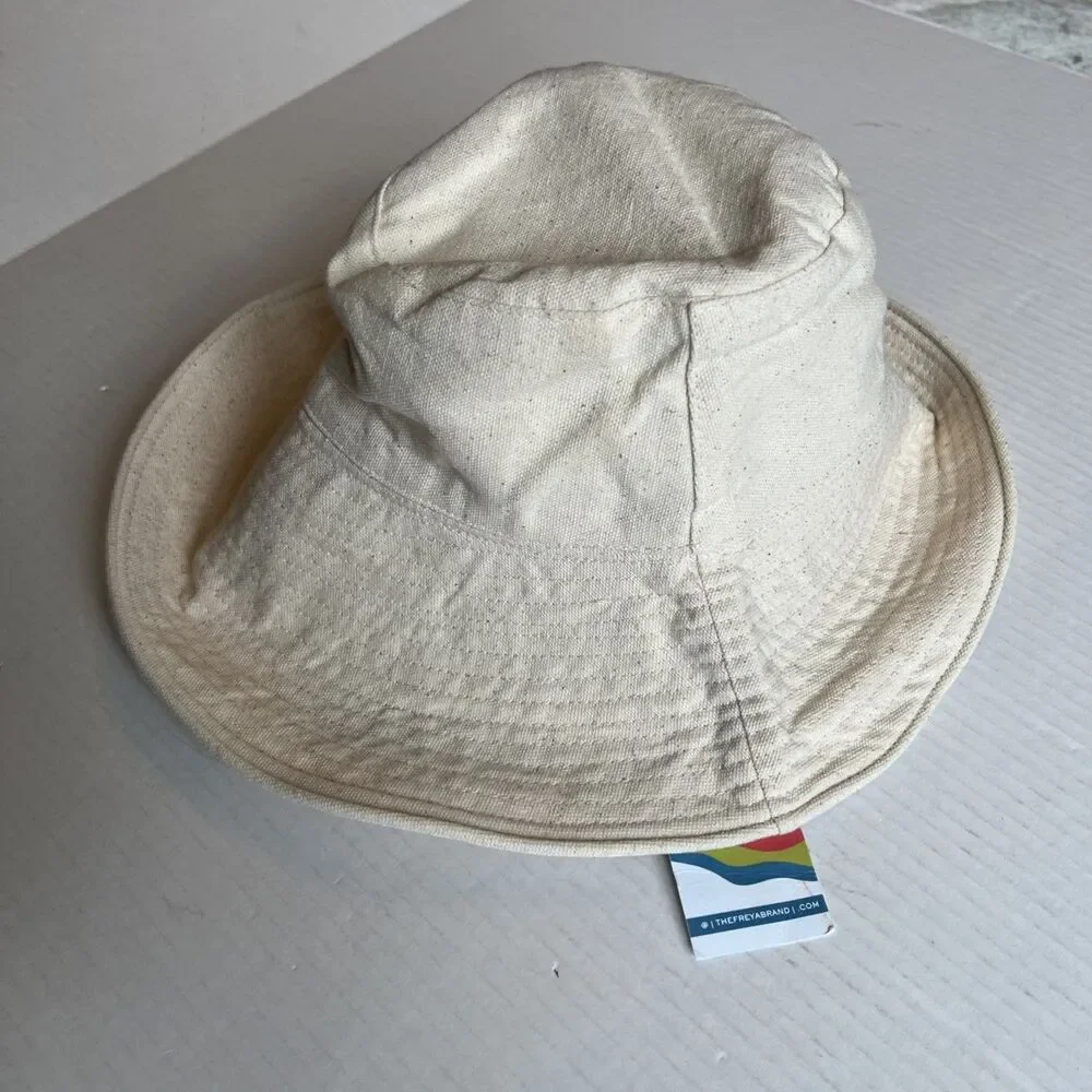 Freya - Bucket Hat Bone Canvas 100% Cotton NWT/ Great gift - Picture 2 of 6